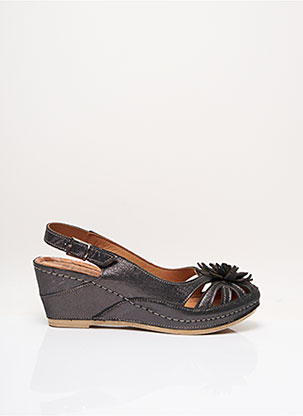 Sandales/Nu pieds gris KARYOKA pour femme