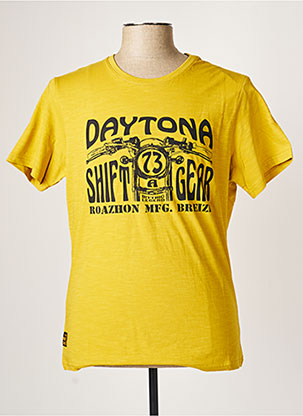 T-shirt jaune DAYTONA pour homme