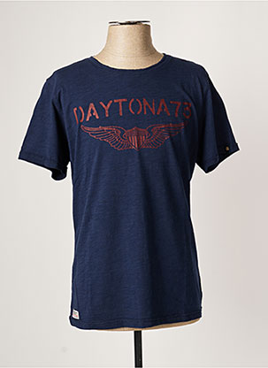 T-shirt bleu DAYTONA pour homme