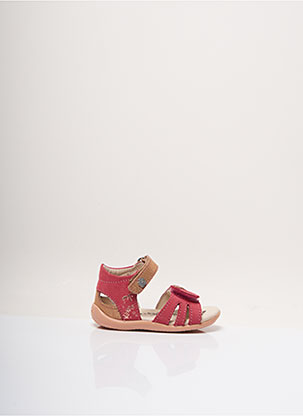 Sandales/Nu pieds rose KICKERS pour fille