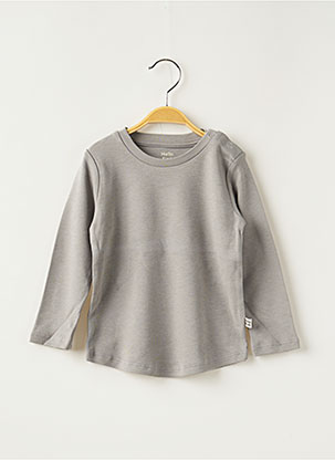 T-shirt gris HELLO ELAÉ pour fille