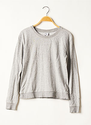 Sweat-shirt gris DIVIDED H&M pour femme