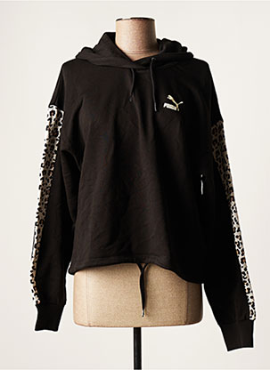 THE KOOPLES (SPORT) Sweat-shirt à capuche de couleur noir en soldes pas  cher 1790945-noir00 - Modz