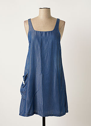 Uniqlo Robes Courtes Femme De Couleur Bleu 1798051-bleu00 - Modz