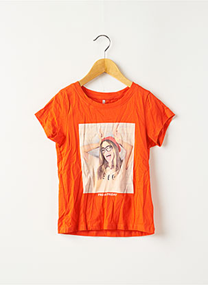 T-shirt orange ONLY pour fille