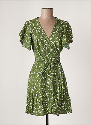 Robe courte vert ALLER SIMPLEMENT pour femme