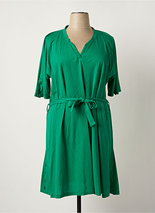 Robe mi-longue vert FRANCK ANNA pour femme