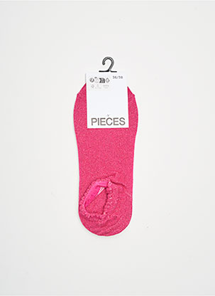 Chaussettes rose PIECES pour femme
