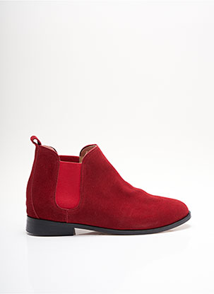 Bottines/Boots rouge INTEMPORELLE BY FRANCIS LARRE pour femme