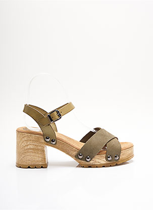 Sandales/Nu pieds vert PORRONET pour femme
