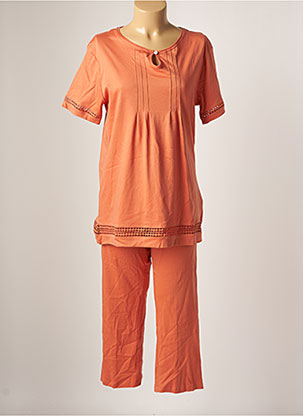 Pyjama orange CANAT pour femme