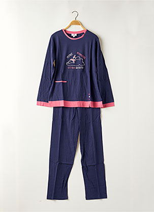 Pyjama bleu NUIT CALINE pour femme