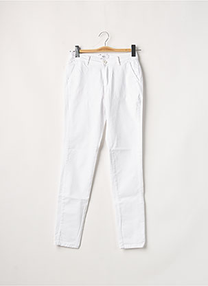 Jeans coupe slim blanc LE TEMPS DES CERISES pour femme