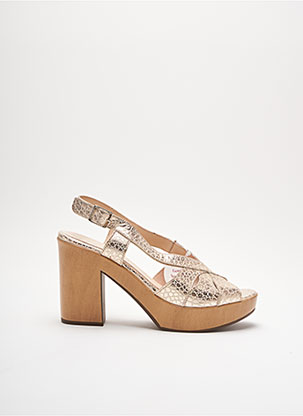 Sandales/Nu pieds beige WONDERS pour femme