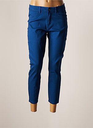 Pantalon 7/8 bleu PIECES pour femme