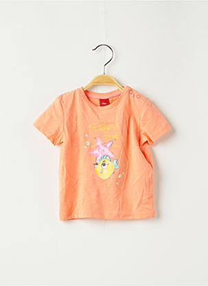 T-shirt orange S.OLIVER pour fille