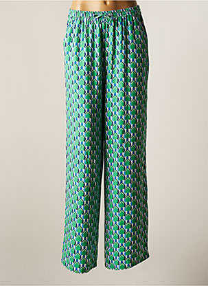 Pantalon large vert C'EST BEAU LA VIE pour femme