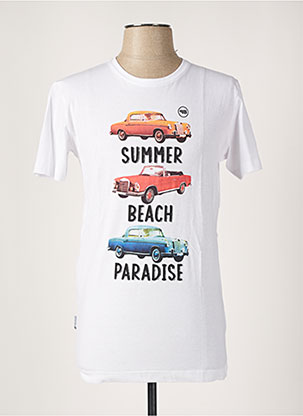 T-shirt blanc PANAME BROTHERS pour homme