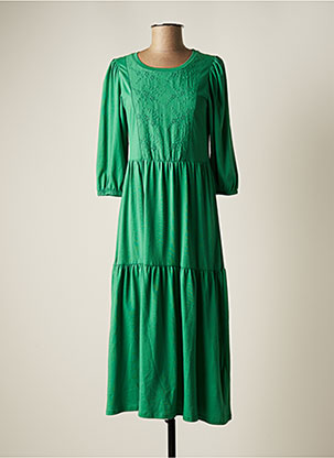 Robe longue vert JENSEN pour femme