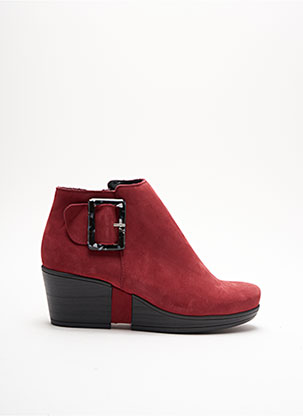 Bottines/Boots rouge HIRICA pour femme