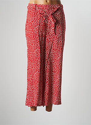 Pantalon large rouge PIECES pour femme