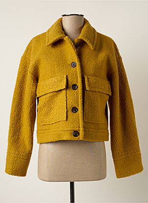 Manteau court jaune B.YOUNG pour femme