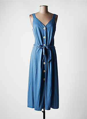 Robe mi-longue bleu TIFFOSI pour femme