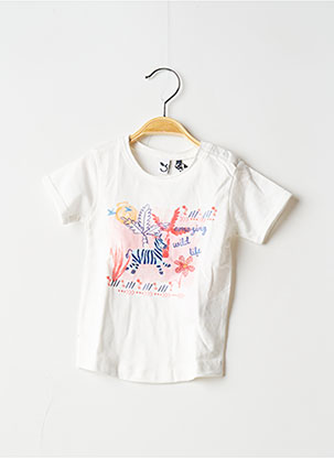T-shirt blanc 3 POMMES pour fille