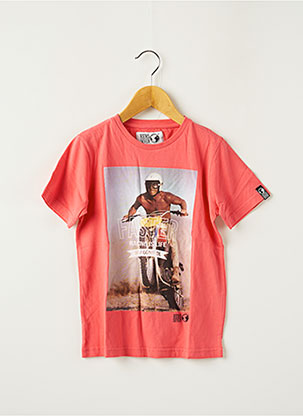 T-shirt orange HERO SEVEN pour garçon