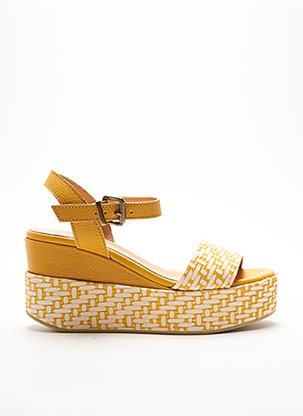 Sandales/Nu pieds jaune MINKA DESIGN pour femme
