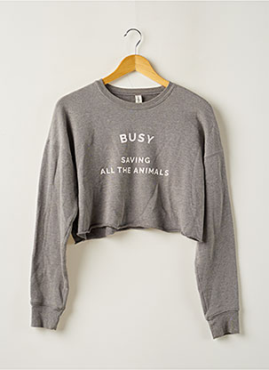 Sweat-shirt gris BELLA+CANVAS pour femme