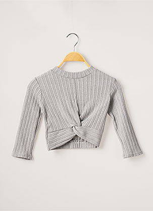 Pull gris FIONA & CO pour fille