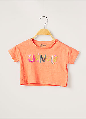 T-shirt orange LOSAN pour fille