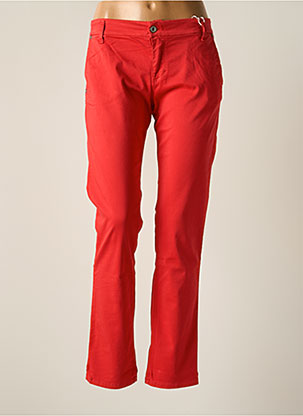 Pantalon chino rouge PLEASE pour femme