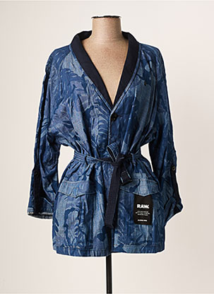 Veste kimono bleu G STAR pour femme