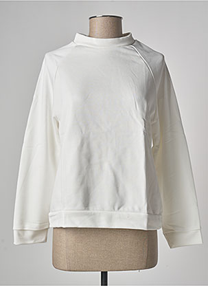 Sweat-shirt blanc LAZY & COSY pour femme