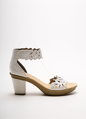 Sandales/Nu pieds blanc RIEKER pour femme
