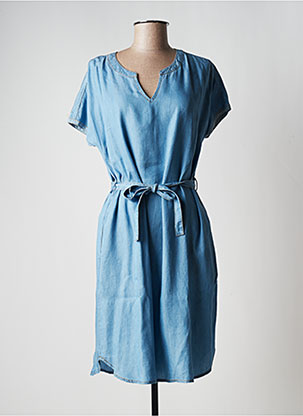 Robe mi-longue bleu BARANDI pour femme