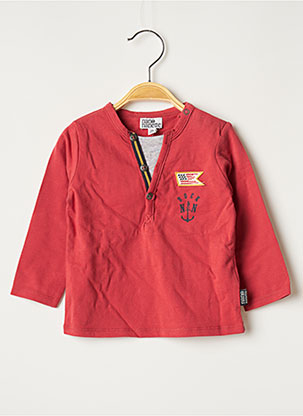 T-shirt rouge NANO & NANETTE pour garçon