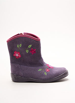 Bottines/Boots violet MINIBEL pour fille