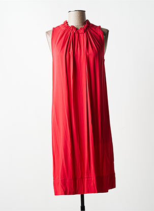 Robe mi-longue rouge QUATTRO pour femme
