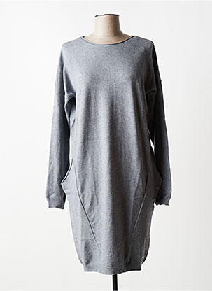 Robe pull gris LPB pour femme