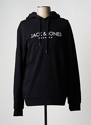 Sweat-shirt à capuche noir PREMIUM DE JACK AND JONES pour homme