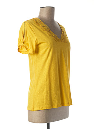 T-shirt jaune JULIE GUERLANDE pour femme
