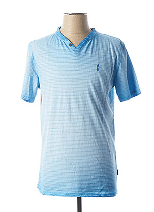 T-shirt bleu PIONEER pour homme