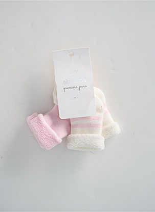 Chaussettes rose ABSORBA pour fille