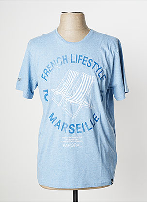 T-shirt bleu KAPORAL pour homme