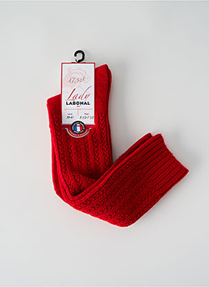 Chaussettes rouge LABONAL pour femme