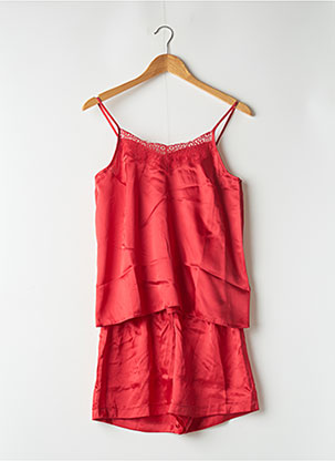 Pyjashort rouge RINGELLA pour femme