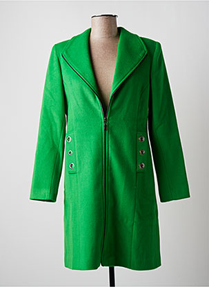 Manteau long vert MULTIPLES* pour femme